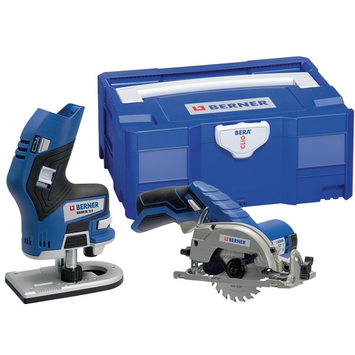 Cordless circular saw BACCS 12 V & Cordless edge router BACER BL 12 V, in BC+