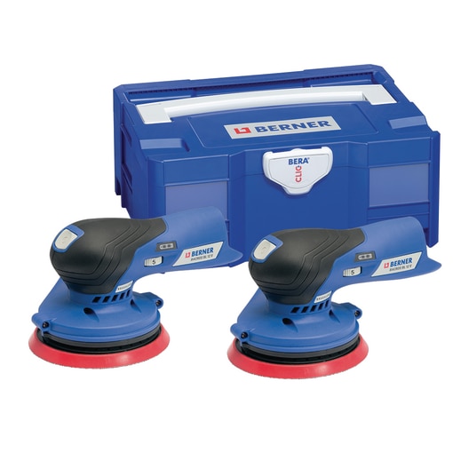 Two cordless random orbital sander BACROS BL 12 V, in BC+