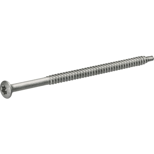 Self-drilling screw for flat roofing, raised CSK head, steel, Durocoat® coating, for wood/steel, drill capacity 2 mm