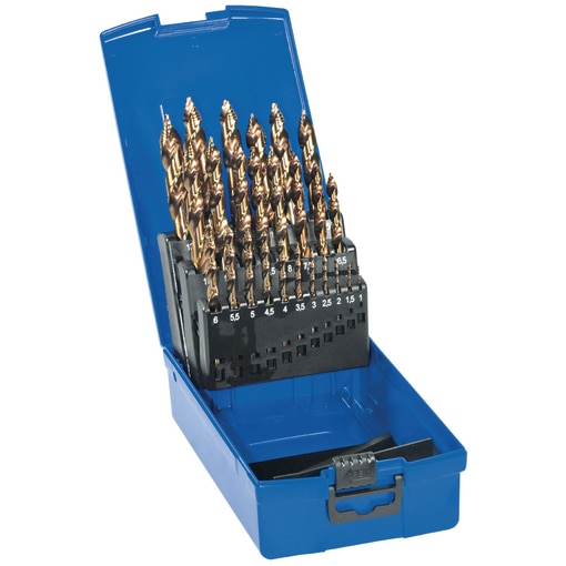 Set 25 drill bits Cobra Step HSS