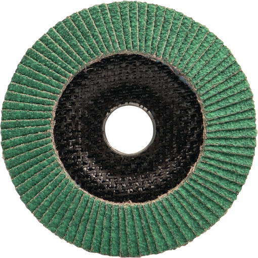 Abrasive mop disc Ceramic PREMIUMline 10° curved glass fiber pad