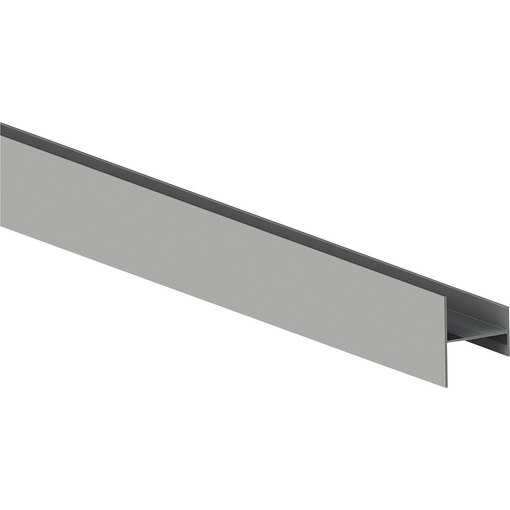 Poignée transversale de placard H16Ex12/22, profil mince