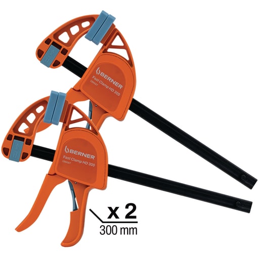 Lot de 2 serre-joints rapide 1 main 300 mm