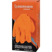 DISP.GLOVE NITRILE ORANGE L 90