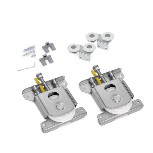 Emuca Kit roulettes 74 diamètre 45,  70kg avec freins