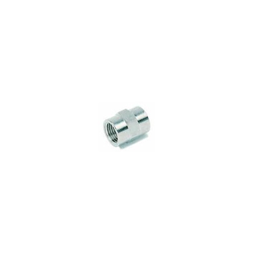 Manchon laiton nickelé femelle filetage cylindrique