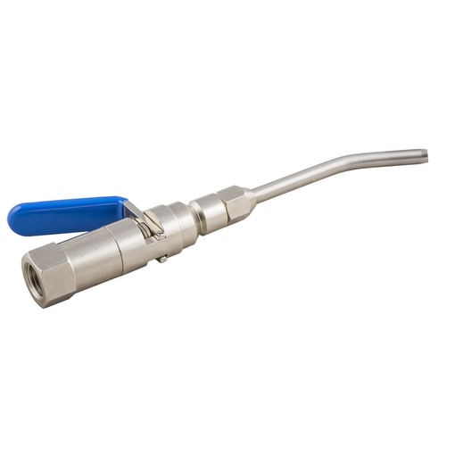 Soufflette acier embout inox longueur 90 mm filetage femelle cylindrique BSPP