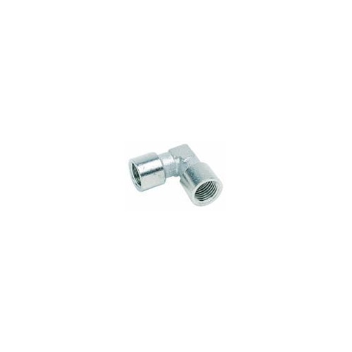 Equerre laiton nickelé femelles filetage cylindrique BSPP