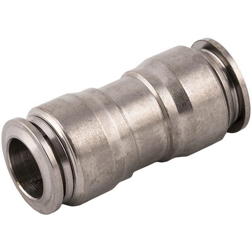 Raccord union double connexion instantané NSF laiton nickelé