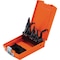 SET STEP DRILL 4-FLUTE 3PCS.