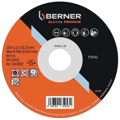Disque à tronçonner ALUline 125x1,2x22,23 mm Premium