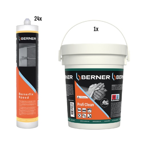 24x Bernerfix Speed weiß und Proficlean