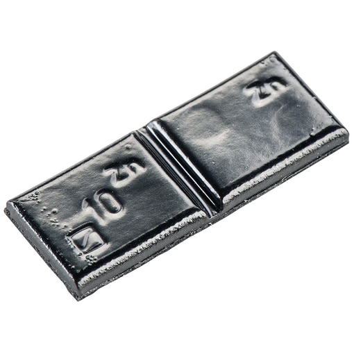 Masse d'équilibrage type 361 10 g zinc noir