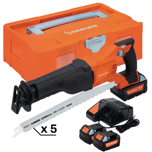 Kit Scie Sabre 18 V 5ah + lames