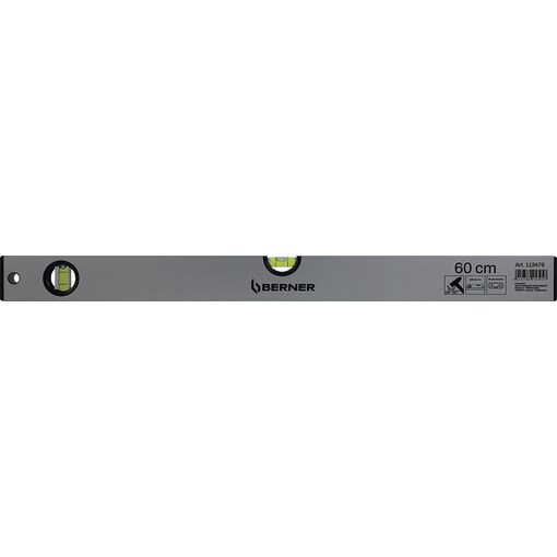 ALU-SPIRIT LEVEL WO MAGN 60 CM
