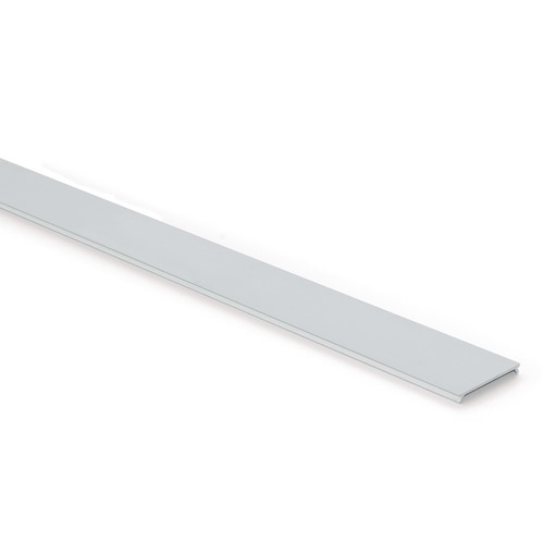 Profil cache pour rails Placard 81/90 Canal anodisé mat long. 2,4m