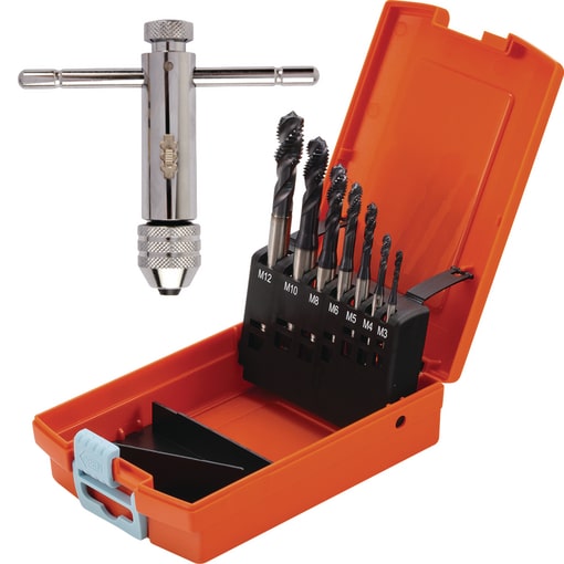 Pack coffrets de tarauds + porte outils à cliquet