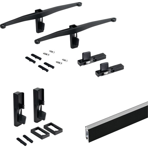 Kit Zero de supports pour étagères en bois et tringle