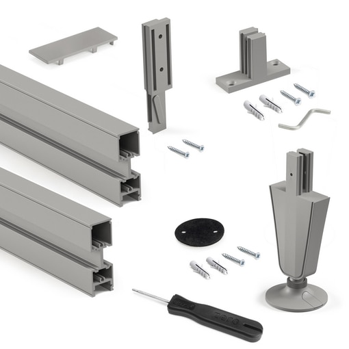 Kit de structure modulaire Zero avec matériel et profilés pour le montage au sol