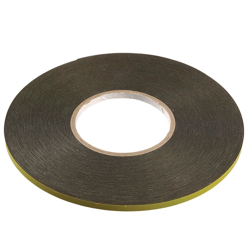 Ruban mousse adhésif double face gris foncé 20mx6mmx0,8mm