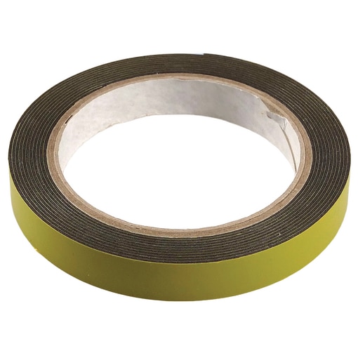 Ruban mousse adhésif double face gris foncé 3mx15mmx0,8mm