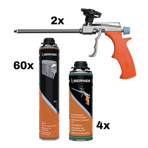 BIG DEAL Mousse de coffrage B3 + pistolet à mousse