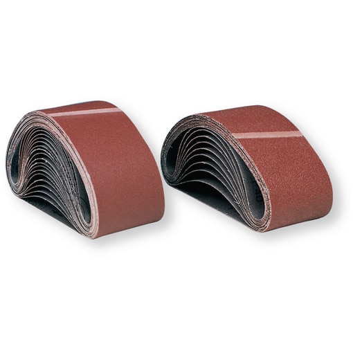 Bande abrasive courte corindon en tissu pour bois et métal