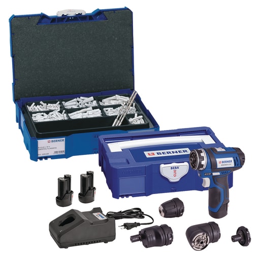 Pack visseuse 12V + Chevilles en Bera-clic
