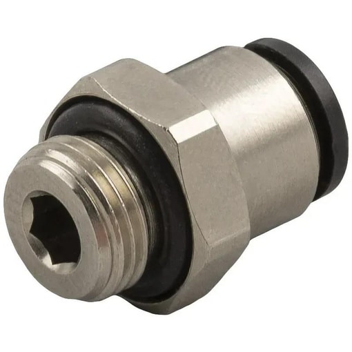 Raccord droit mâle cylindrique et métrique BSPP mini