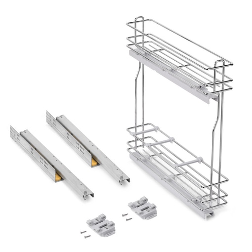 Emuca Porte-bouteilles latéral  SupraMax avec fermeture amortie, 150