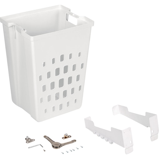 Panier à linge pour module de 450 mm, en plastique blanc