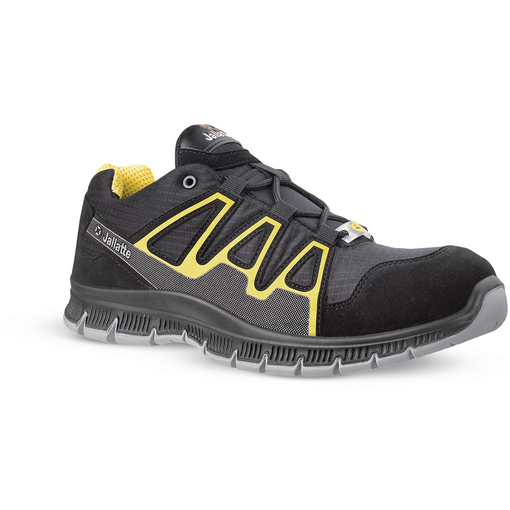 Halbschuh Sneaker Spin S1P, schwarz/gelb, Größe 44 Farbe: schwarz
