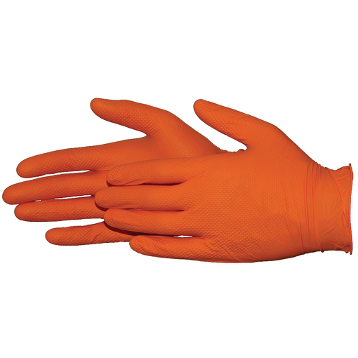 Einweghandschuh Nitril Orange, Gr. 8 Farbe: orange