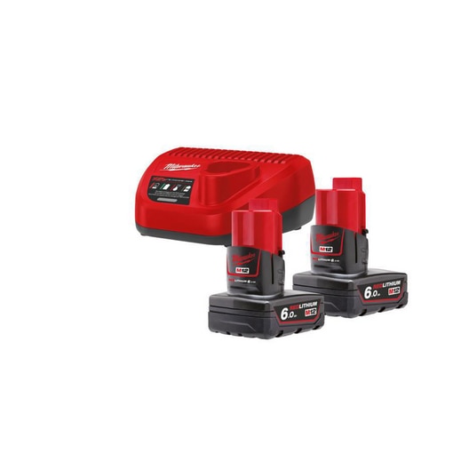 Milwaukee 12V Batteri pakke 2x3,0Ah og lader