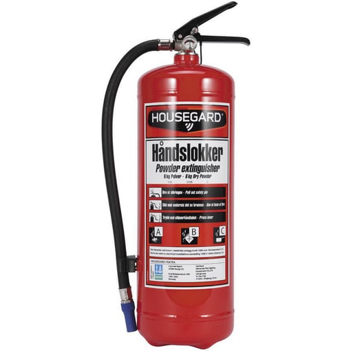 Brannslukker Pulver 2Kg 13A, Housegard