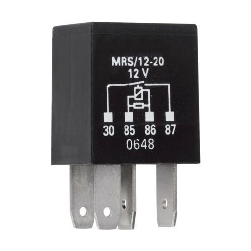 Microrele 12V 22A 4p 87 m/motstand