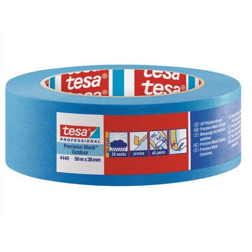 Maskeringstape Tesa 4440 38mm x 50m Outdoor/UV Blå