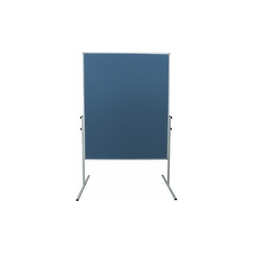 Moderationstafel,H 1900mm,Tafel HxB 1500x1200mm,Tafel Filz,blau,pinnbar