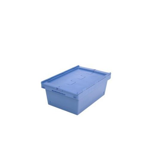 Mehrwegbehälter,HxLxB 240x610x400mm,38l,PP,taubenblau,Wände geschlossen