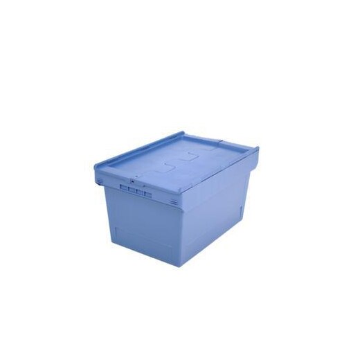 Mehrwegbehälter,HxLxB 340x610x400mm,58l,PP,taubenblau,Wände geschlossen