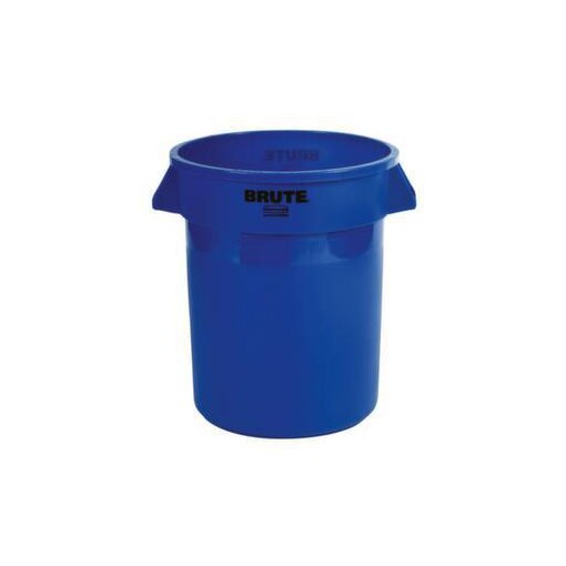 Universalcontainer, 75l, HxØ 580x495mm, Korpus PE blau