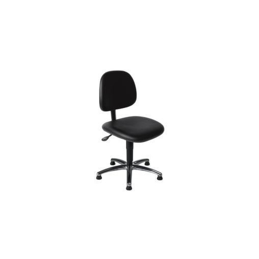 Arbeitsdrehstuhl,Sitz Kunstleder schwarz,Sitz HxBxT 490-630x470x450mm