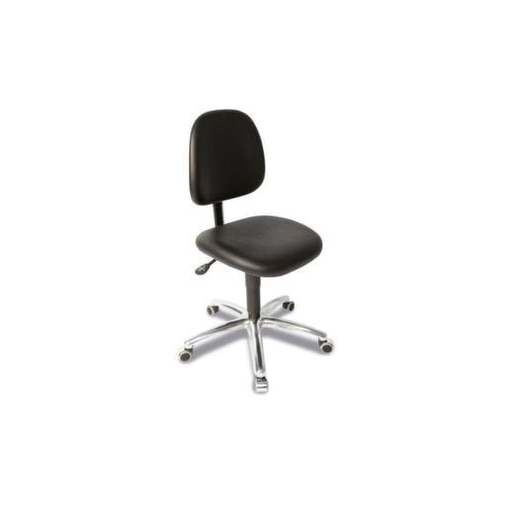 Arbeitsdrehstuhl,Sitz Kunstleder schwarz,Sitz HxBxT 510-650x470x450mm