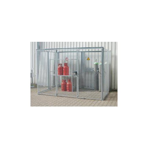 Gasflaschen-Depot, f. 104xØ 230mm Flasche, HxBxT 2190x3100x2100mm