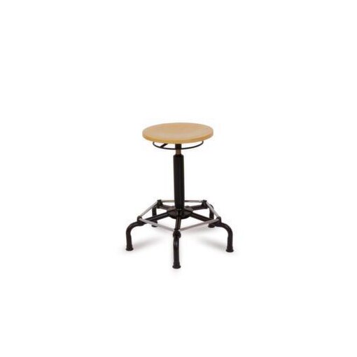 Hocker,Sitz H 550-740mm,Sitz Buche,Gestell schwarz,Lift schwarz,Gleiter