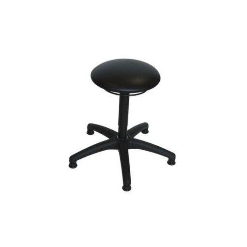 Hocker, Sitz H 470-660mm, Sitz Kunstleder schwarz, Gestell schwarz