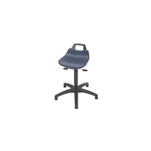 Hocker,Sitz H 490-680mm,Sitz blau,Gestell schwarz,Lift schwarz,Gleiter