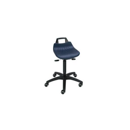 Hocker,Sitz H 500-630mm,Sitz blau,Gestell schwarz,Lift schwarz,Rollen