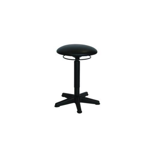 Hocker, Sitz H 510-700mm, Sitz Kunstleder schwarz, Gestell schwarz