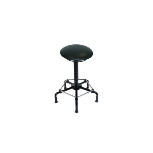 Hocker, Sitz H 690-950mm, Sitz Kunstleder schwarz, Gestell schwarz